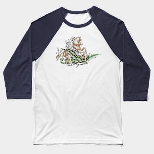 Here be Dragons Baseball T-Shirt